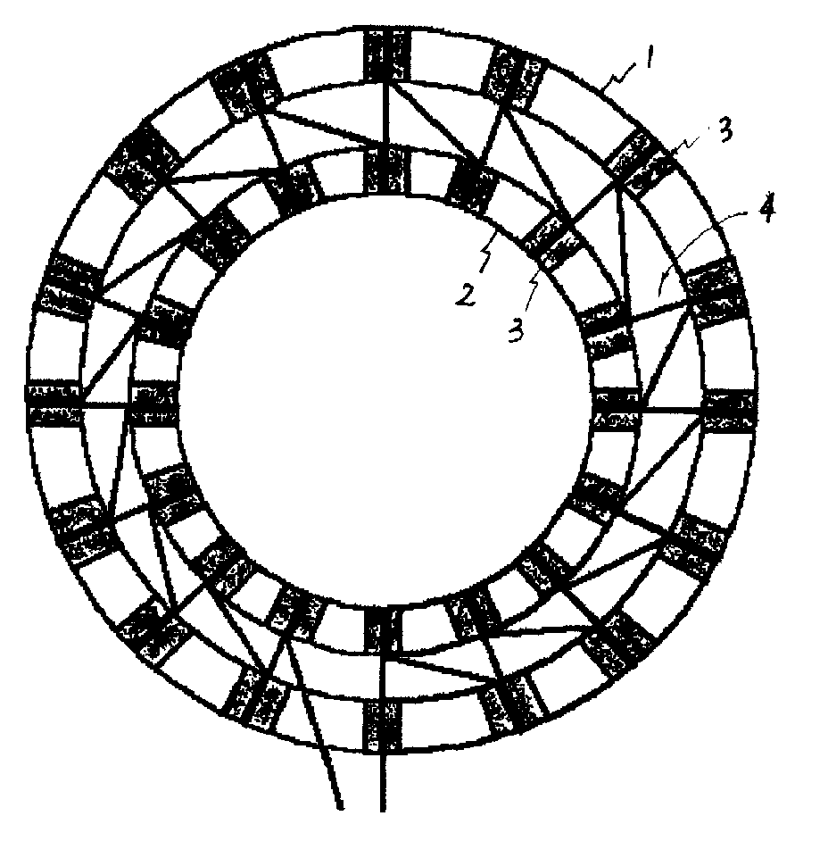 Circular thermopile temperature sensor