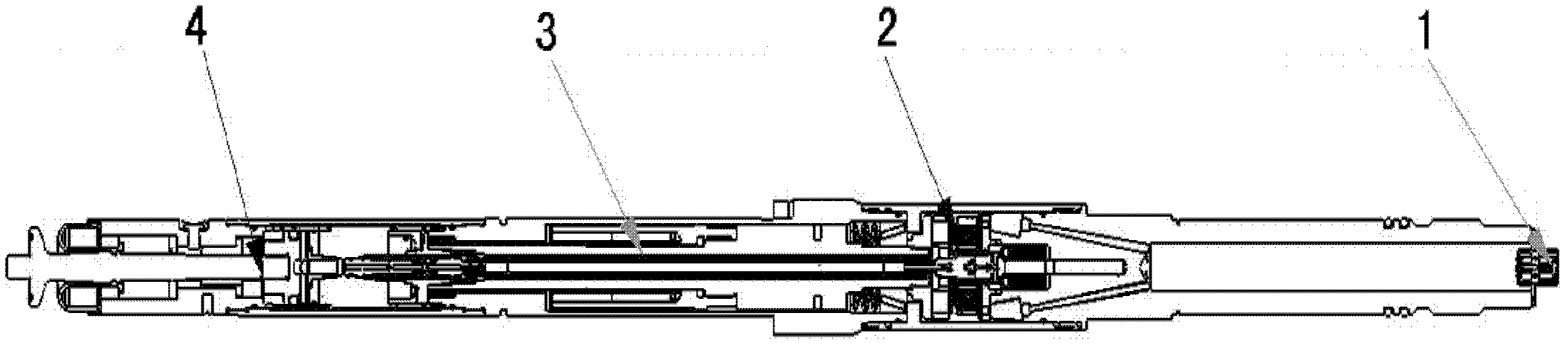 Positive pulse device for slurry under shaft