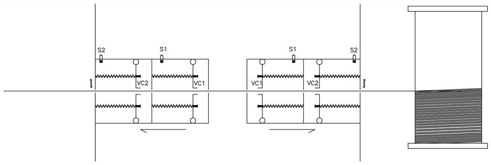 An electronically controlled hoisting wire rope auxiliary tensioning system and method