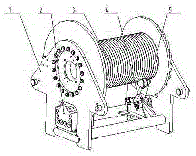 Modular integrated hoisting mechanism of crawler crane