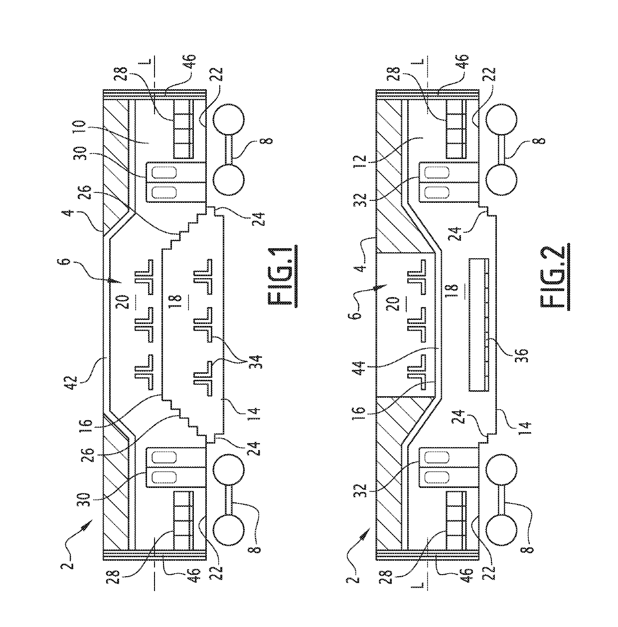 Two-floor passenger railway car and train comprising such a car