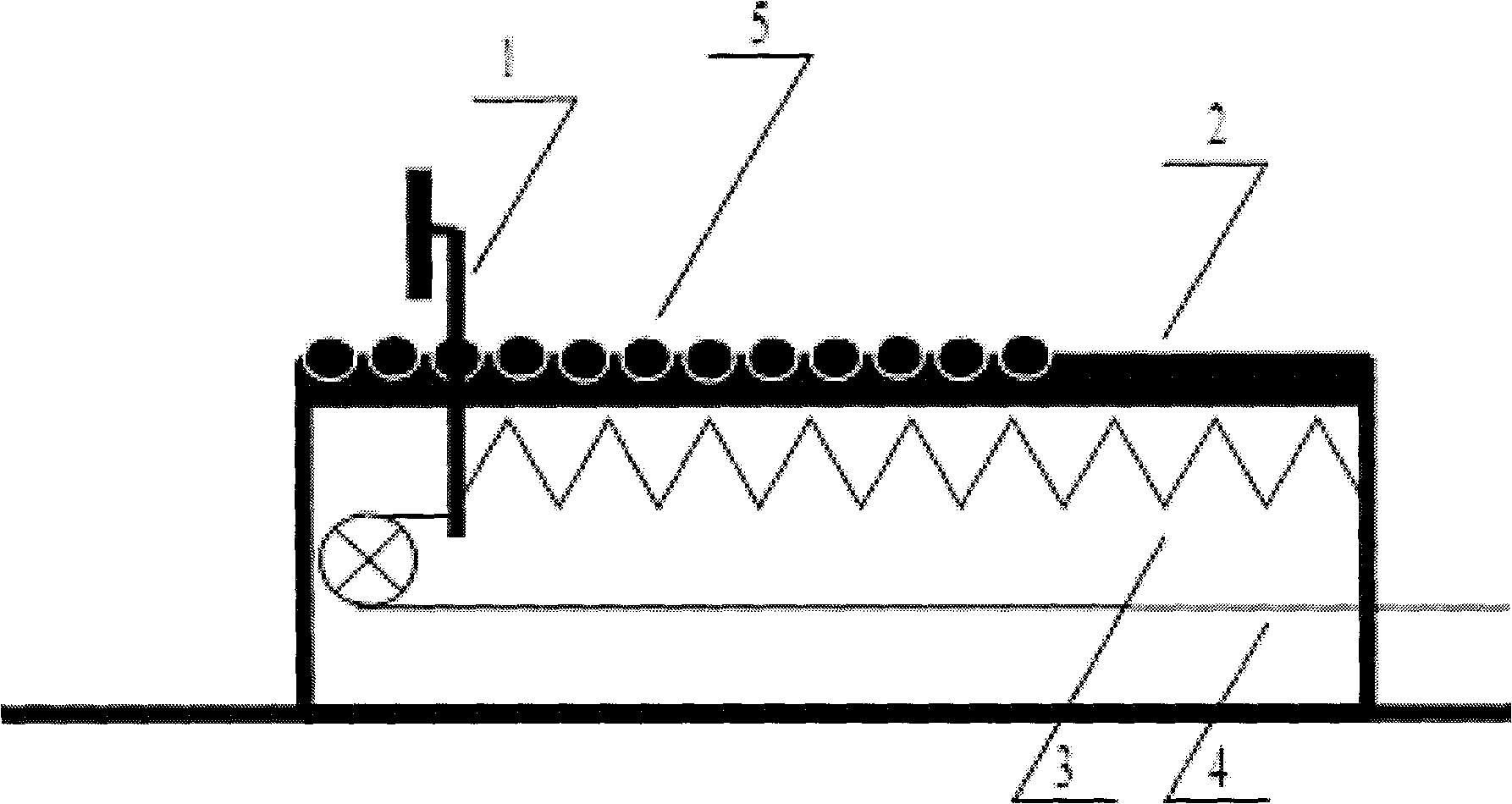 Locomotive accelerator pedal device