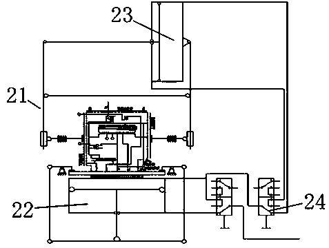 Testing system and testing method for air tightness of main valve body component of 120 valve