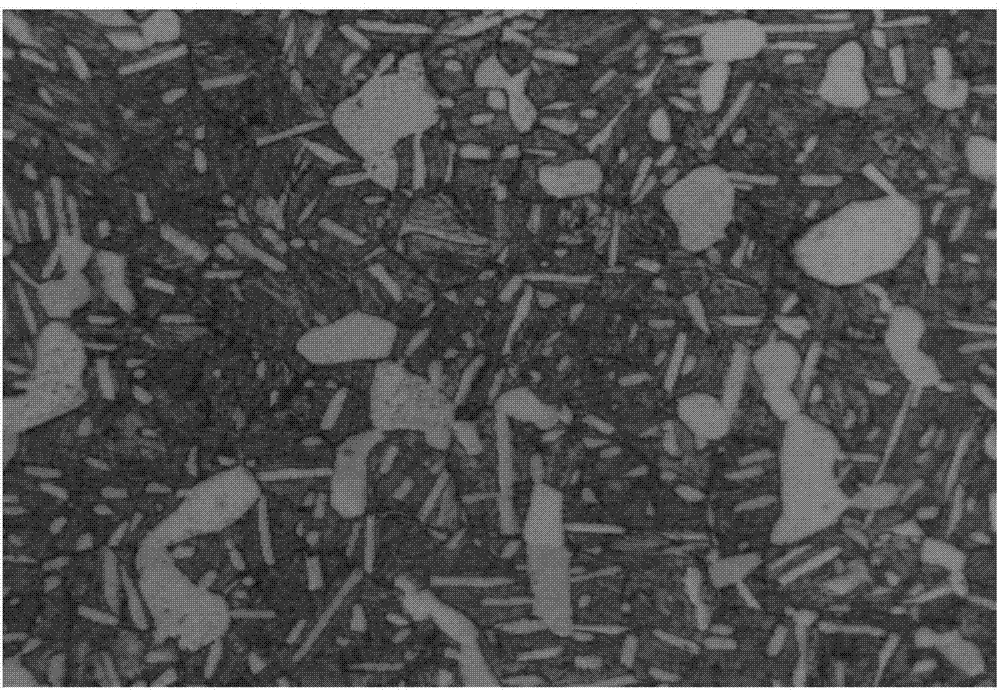 Repeated annealing and spheroidizing method of flake alpha in near alpha titanium alloy hybrid structure