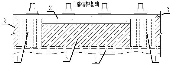 Impermeable type lime-soil compaction pile composite manual foundation