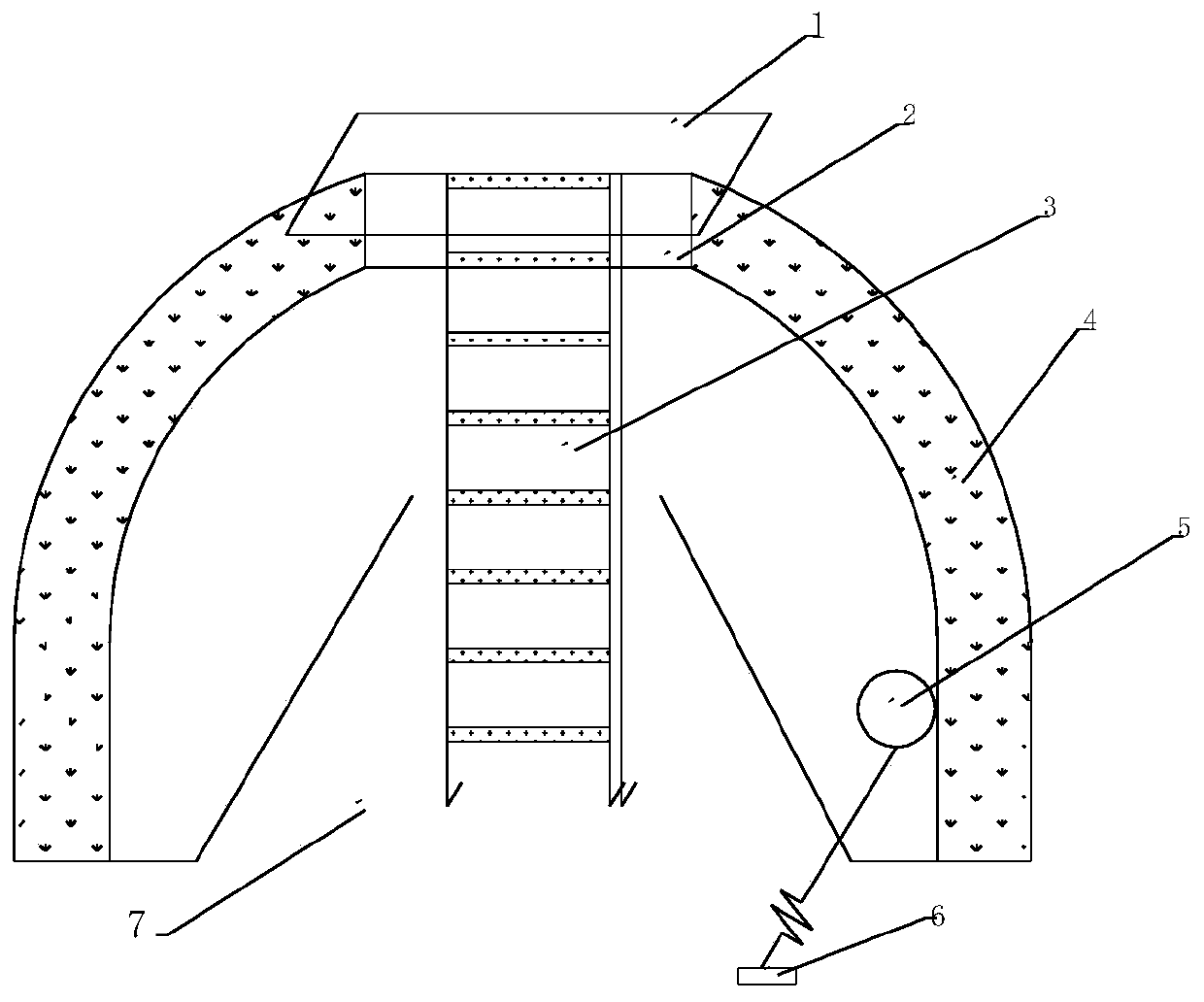 Escape device for tunnel fire disaster