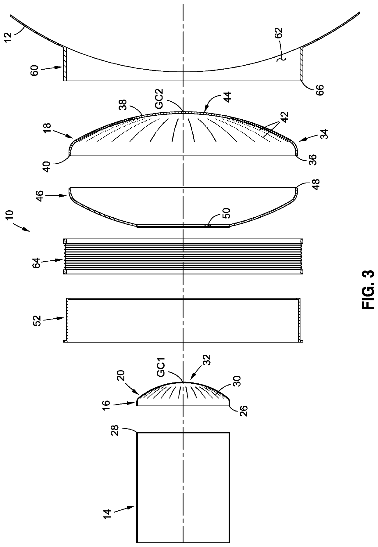 Compact multi-stage condenser dump device