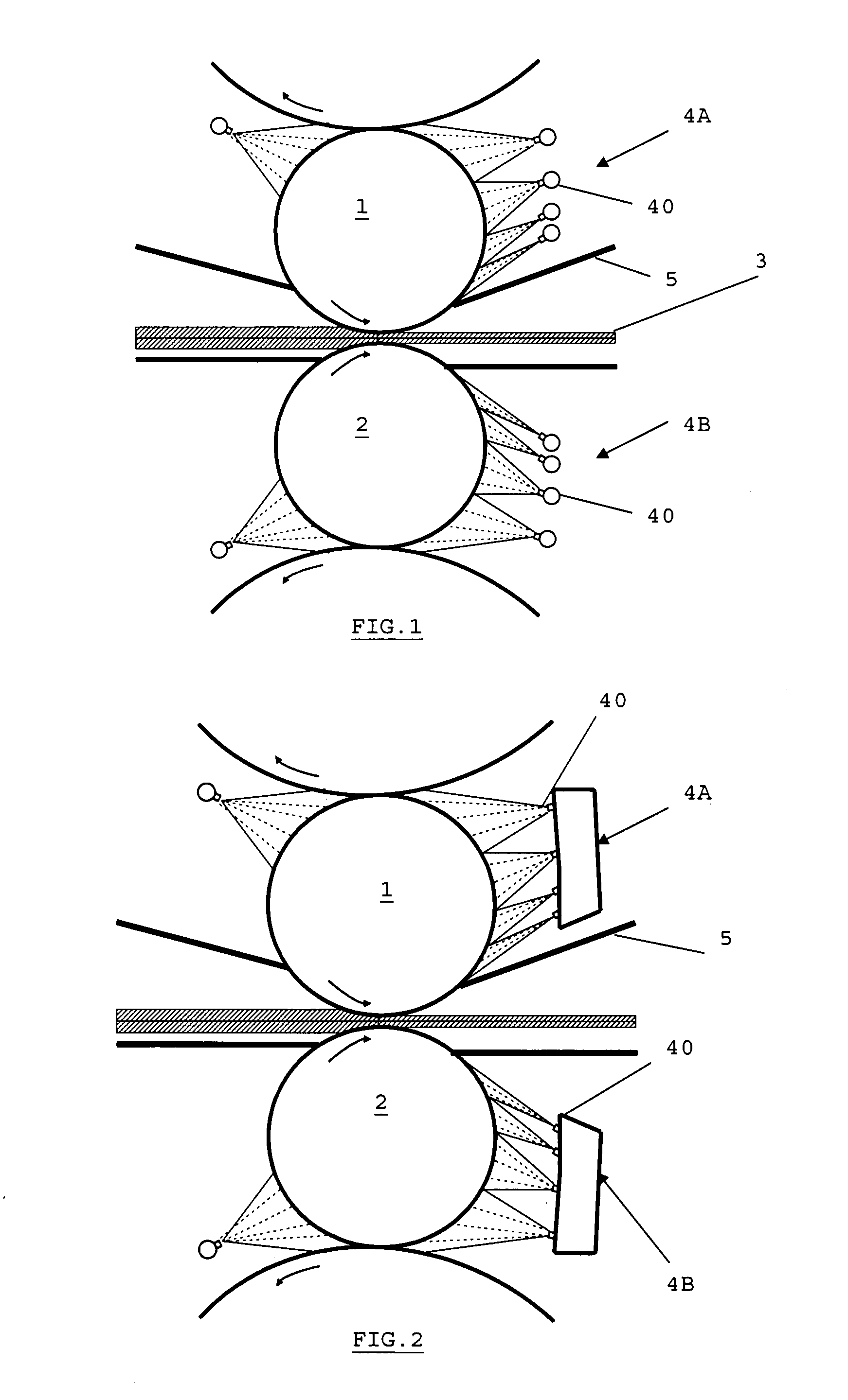 Device and Method for Cooling Rollers Used for Rolling in a Highly Turbulent Environment