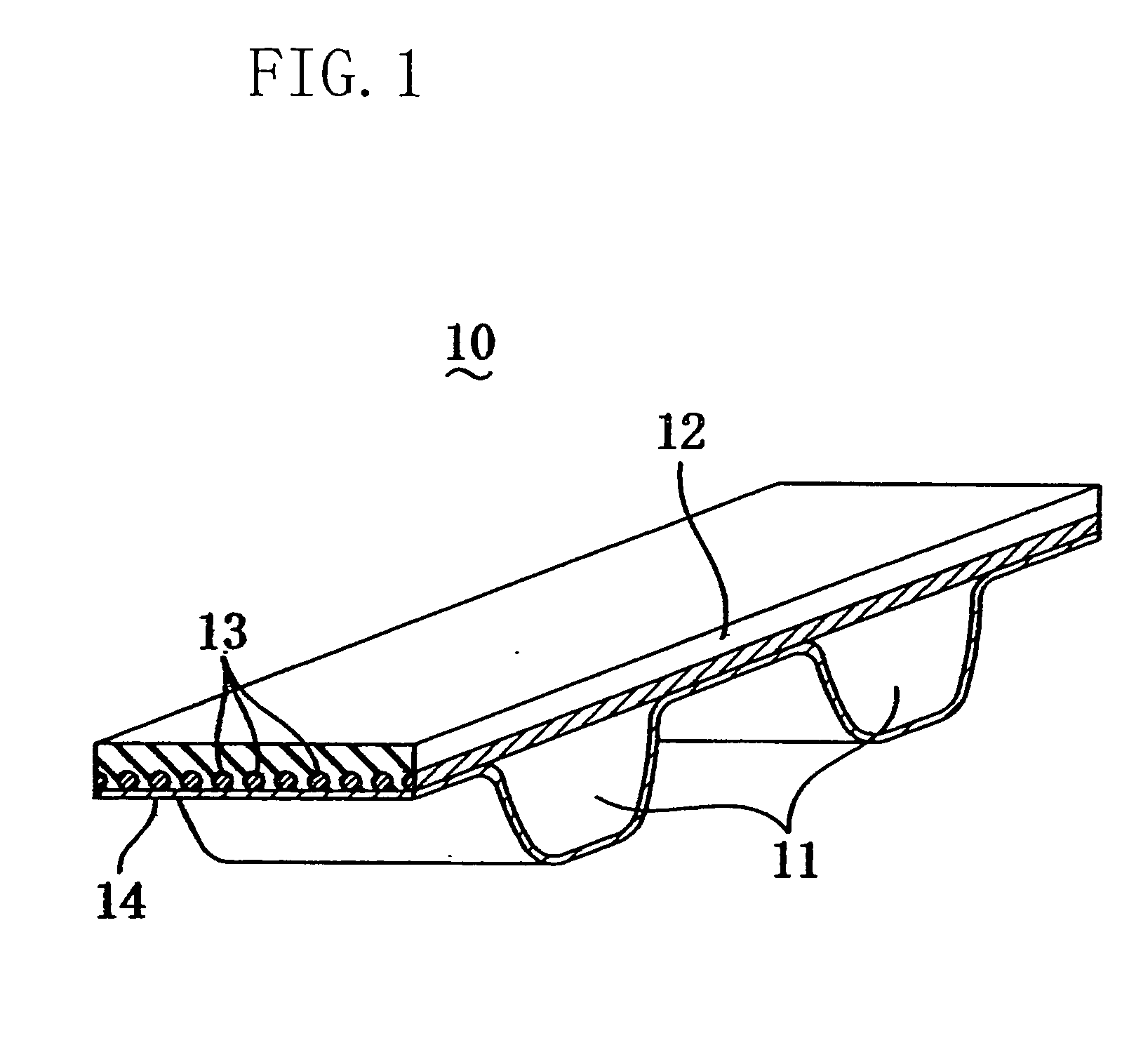 Power transmission belt, toothed belt and high duty power transmission V belt