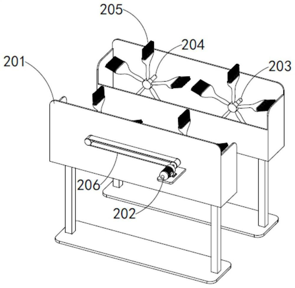 Wind power blade support bolt packaging production line