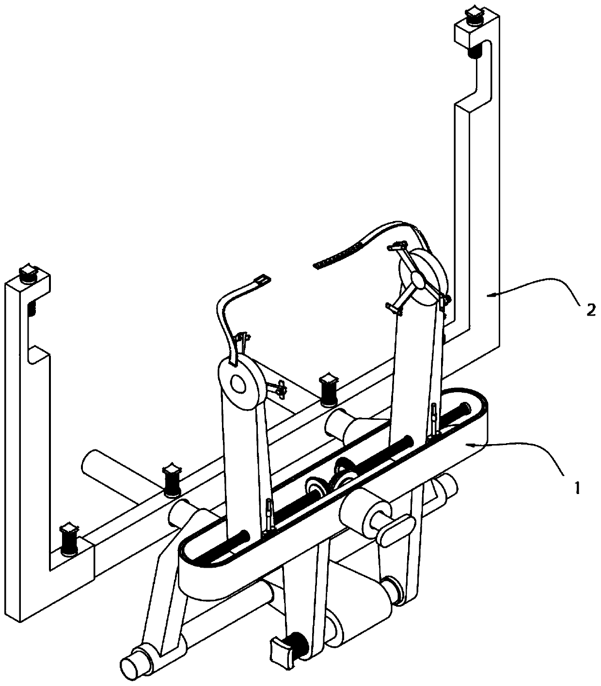 Three-point locating type craniocerebral operation locating device