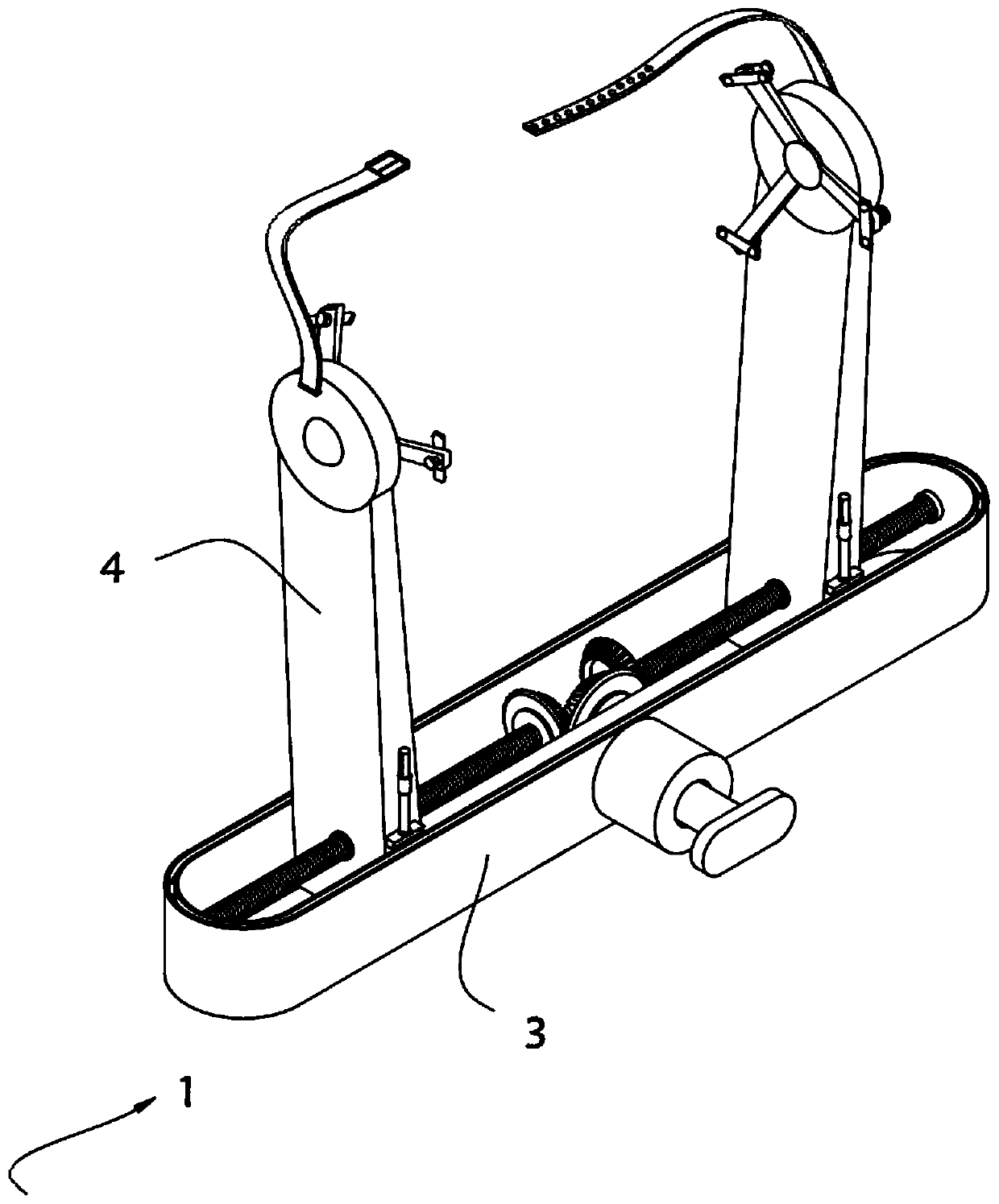 Three-point locating type craniocerebral operation locating device