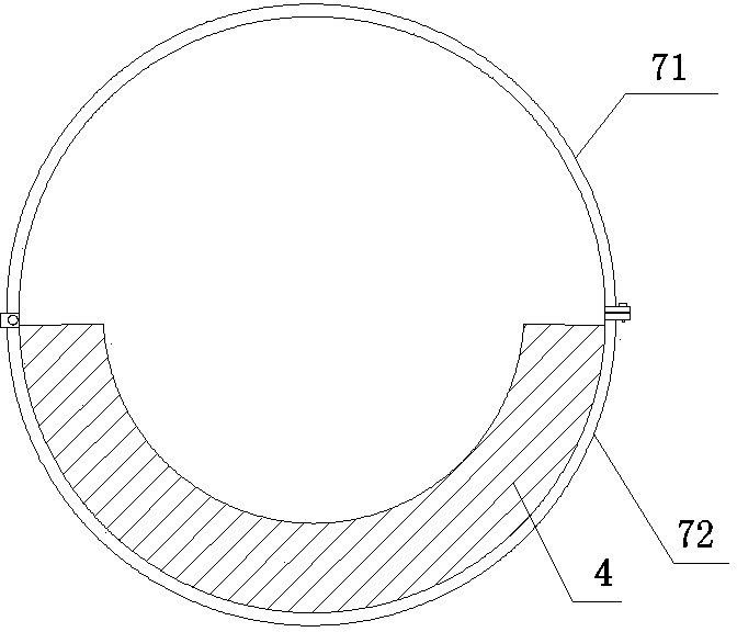 Vertical cable paying-off device