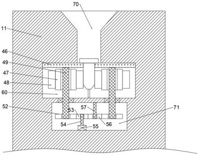 Automatic separating and collecting device for syringe needles and needle cylinders of medical syringes