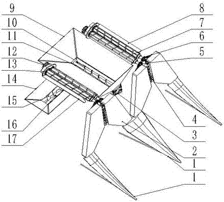 A Harvesting Platform for Cutting Stems, Breaking Ears and Stems of Fuhe