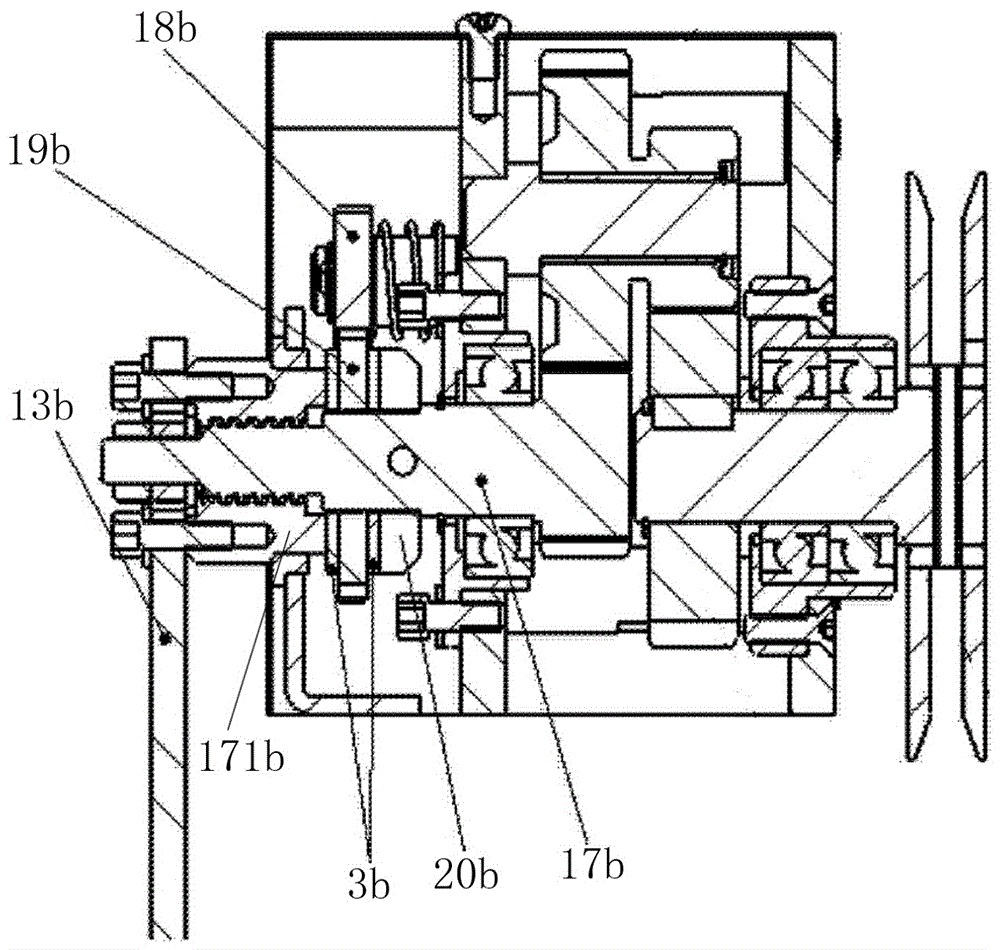 Improved locking device for main rotating shaft and application