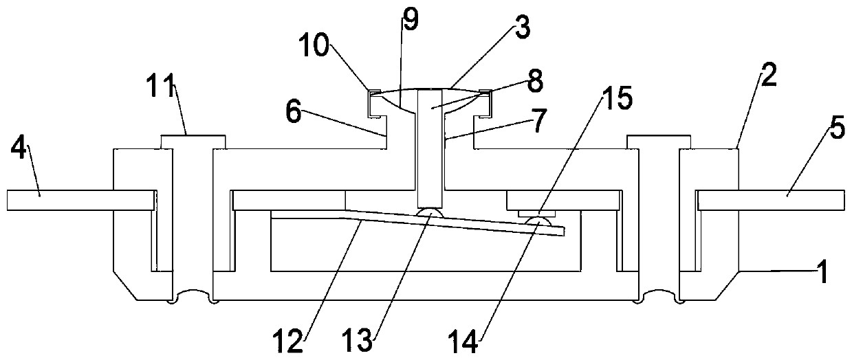 Contact type bimetallic strip temperature controller