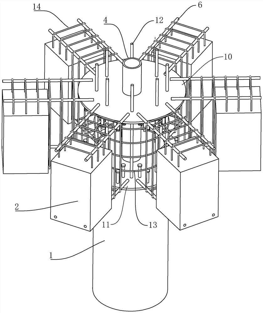 Reinforced concrete with steel core connection nodes and connection methods for prefabricated beams and columns