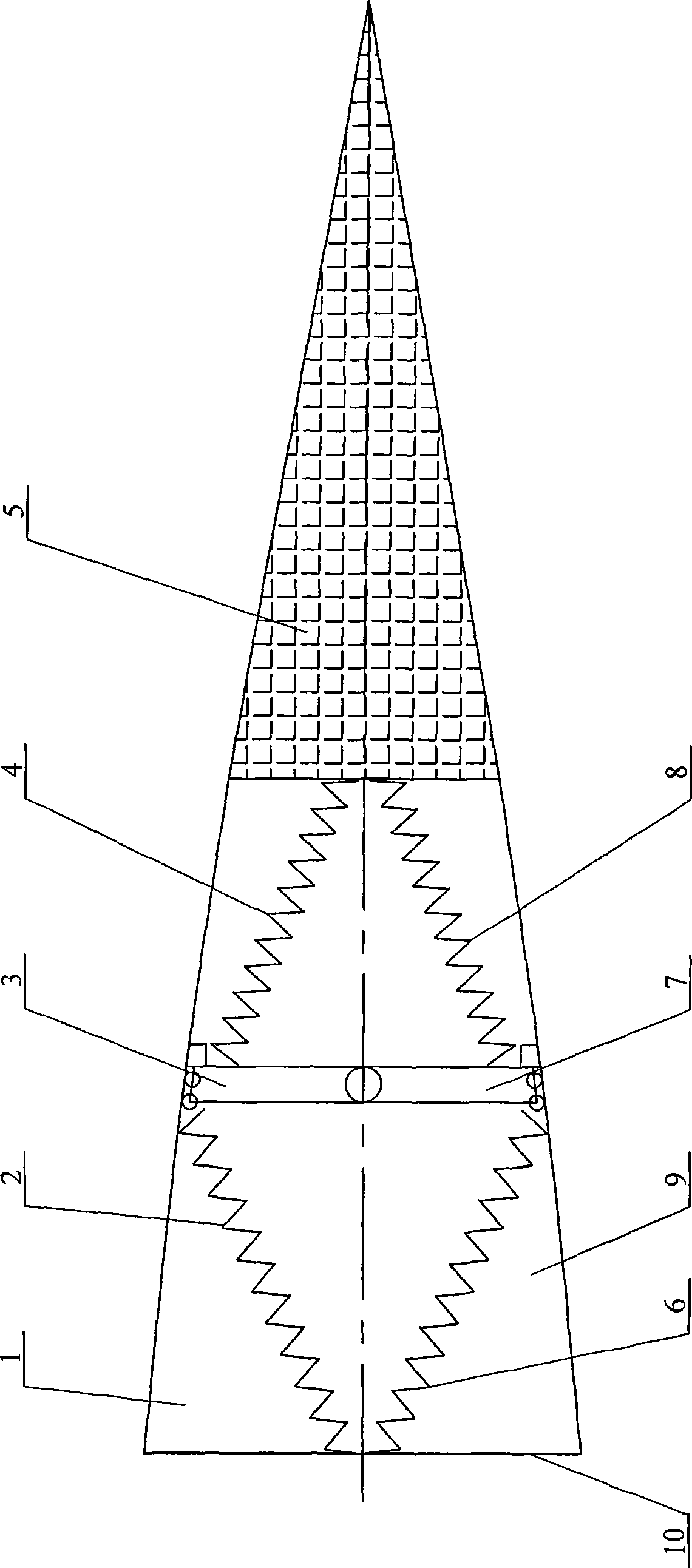 Shape memory spring driven hinder margin camber variable wing