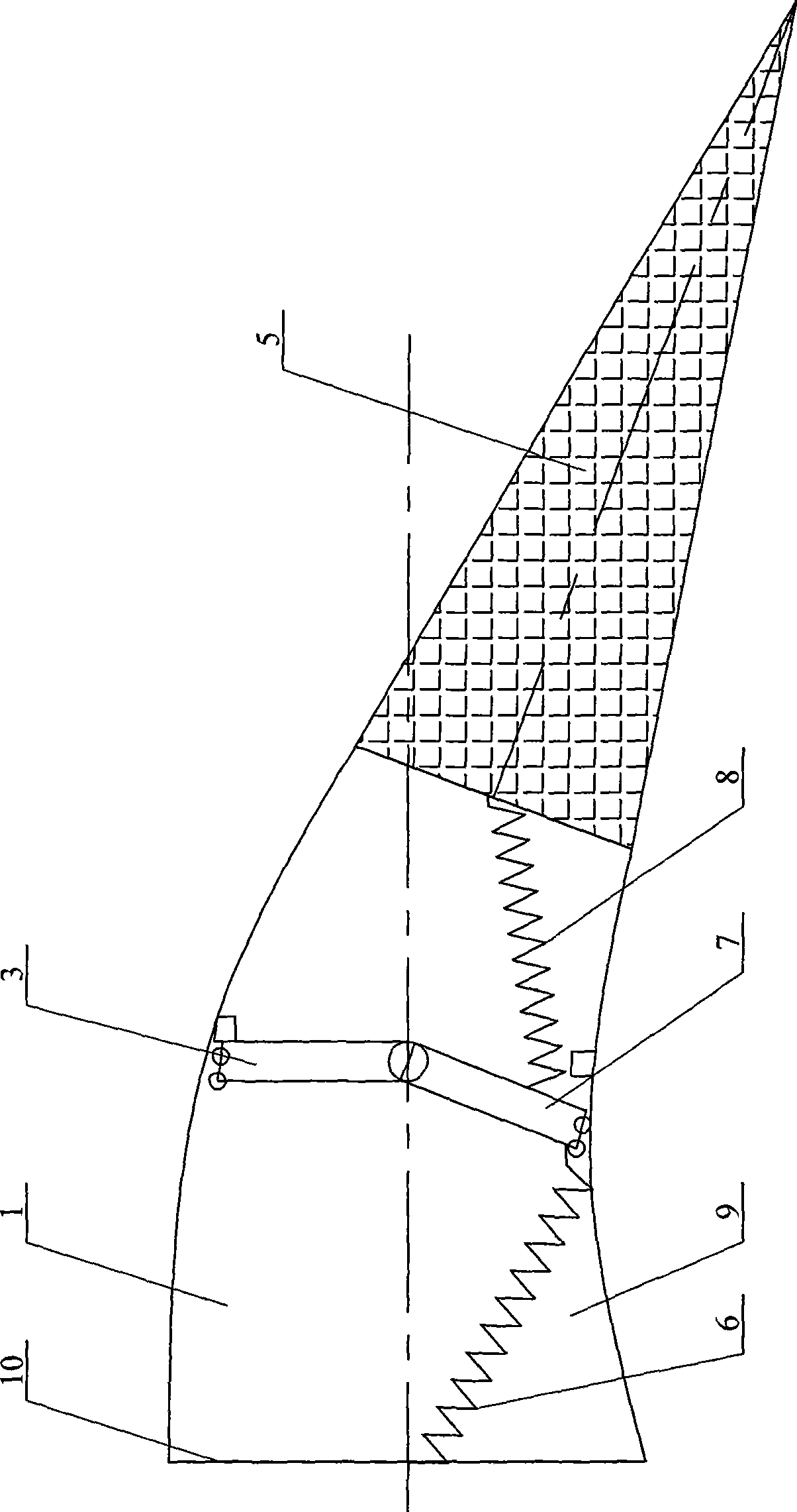 Shape memory spring driven hinder margin camber variable wing