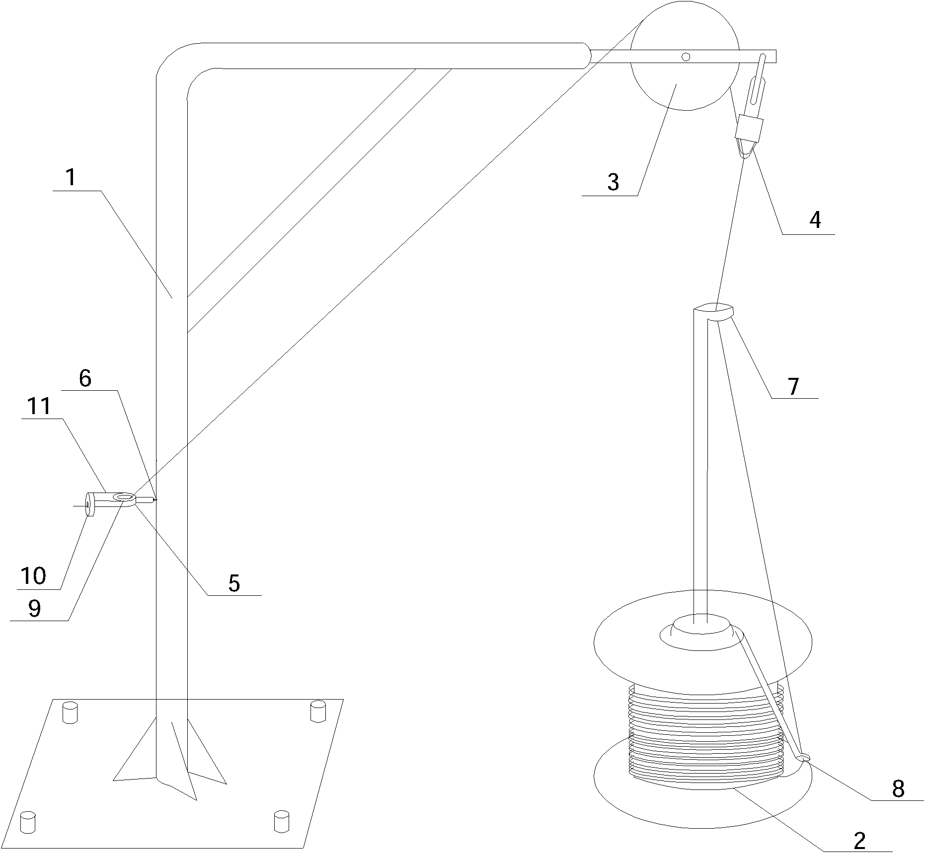 Paying-off device for copper-clad aluminum wires