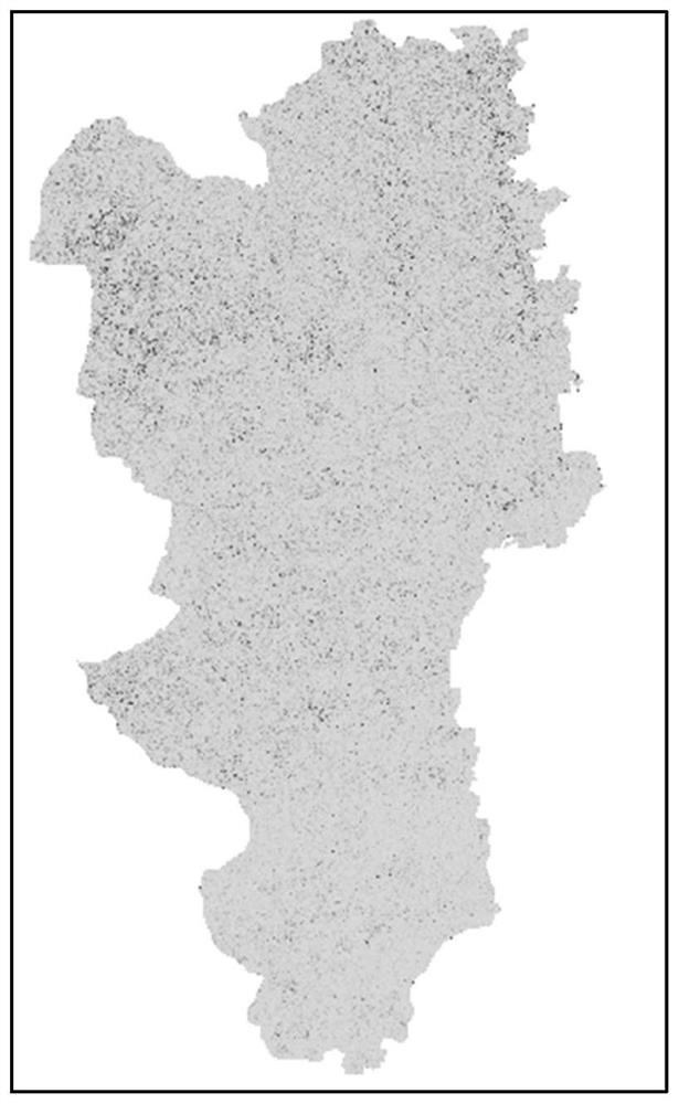 Regional soil humidity monitoring method based on equivalent rainfall estimation method