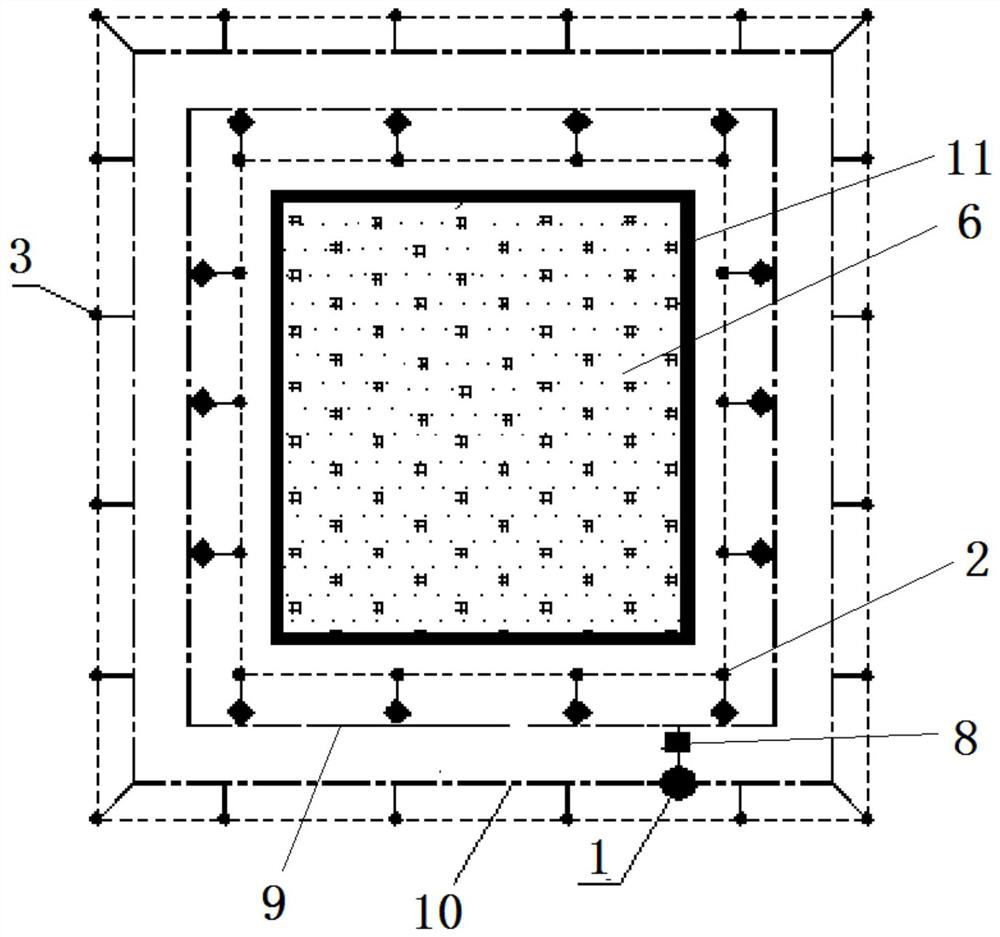 Deep foundation pit construction method for keeping underground water dynamically balanced