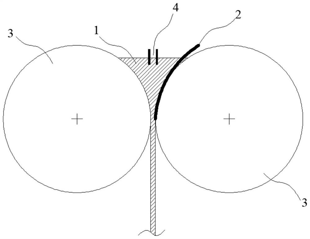 Method for representing transmission behavior in molten pool in double-roller cast rolling process