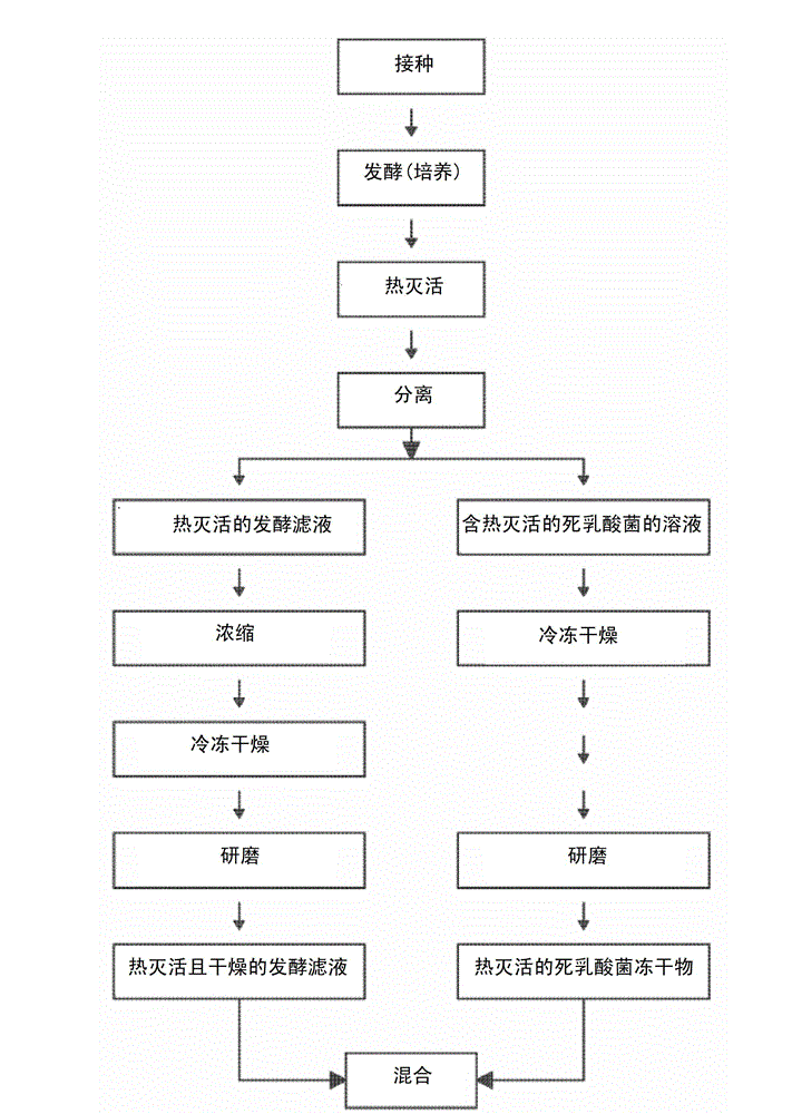 Dead lactobacillus biomass for antimicrobial use and a production method therefor