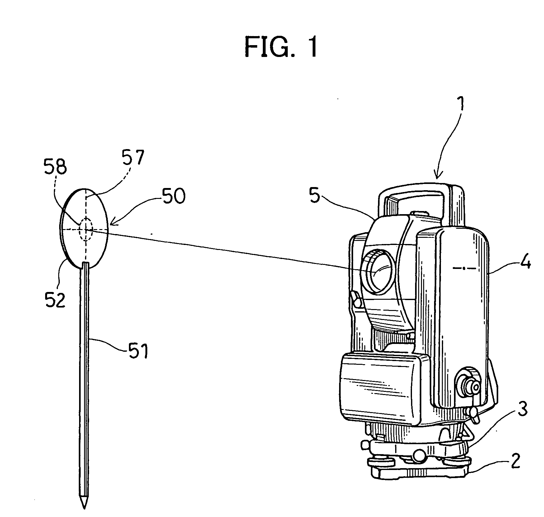 Target for surveying instrument