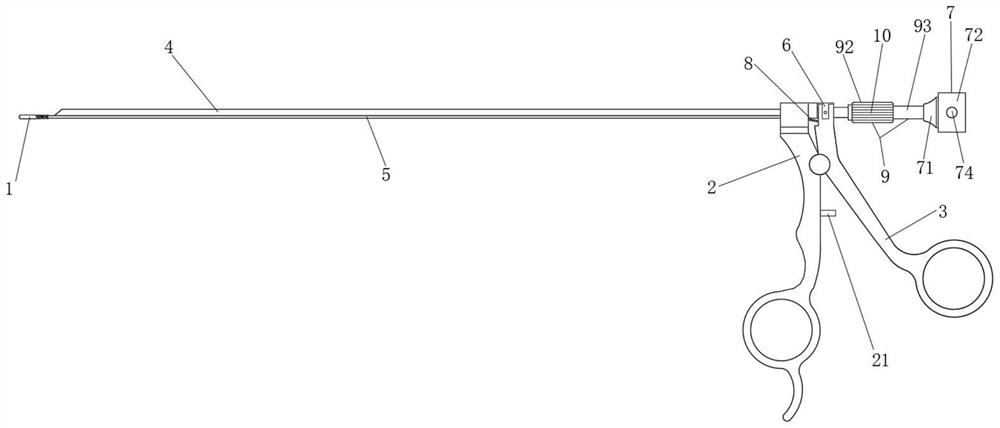 Superfine abdominal cavity optical biopsy forceps