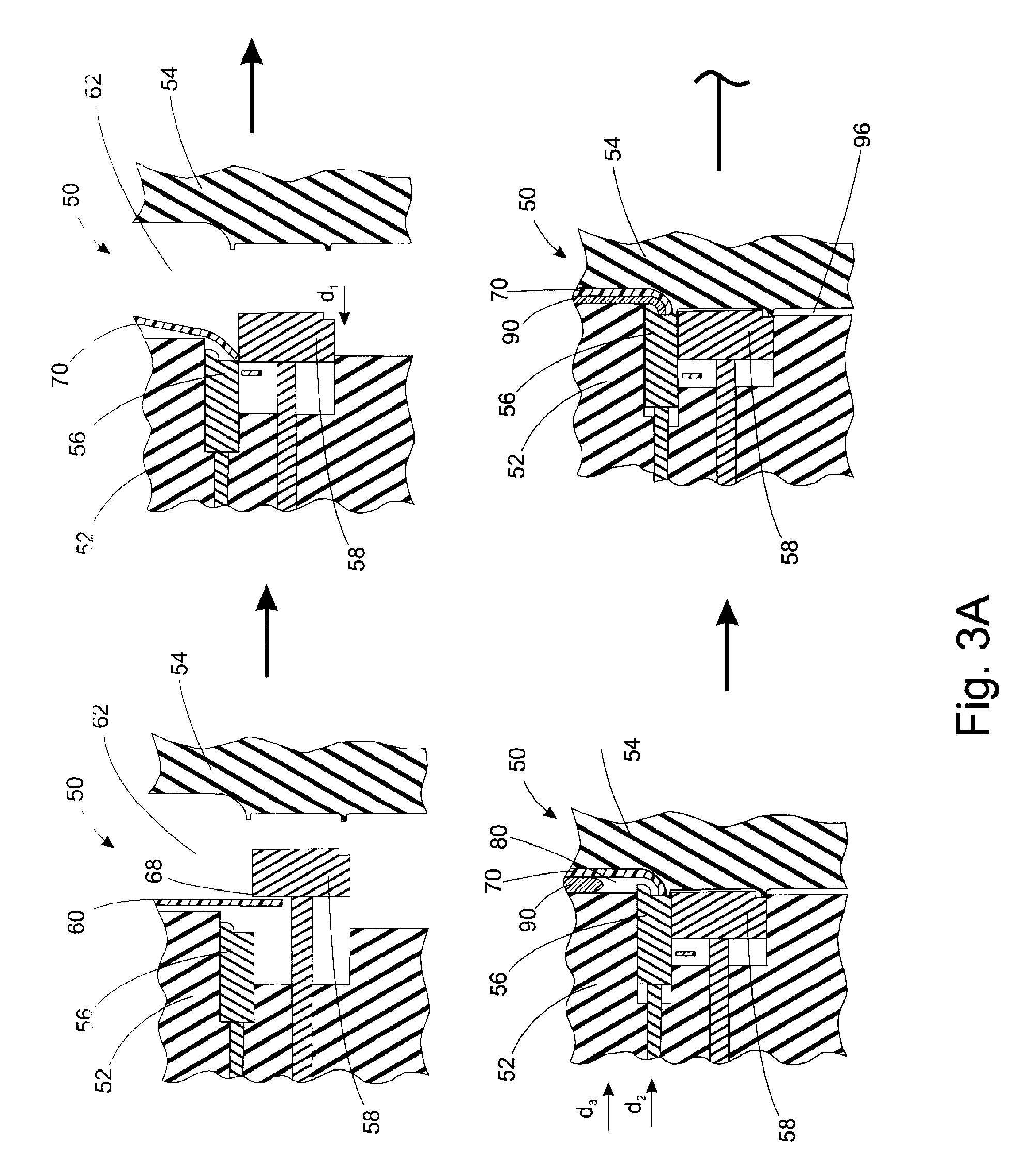 Partially covered two-shot trim panel