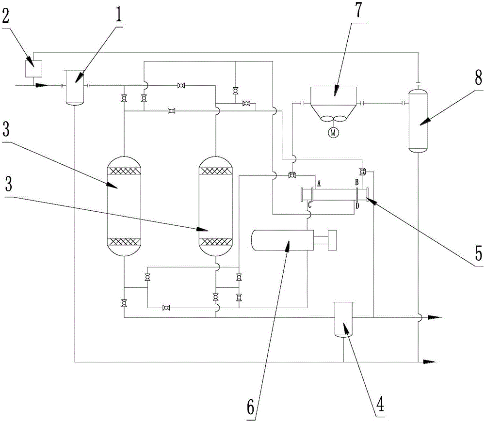 Natural gas dewatering device