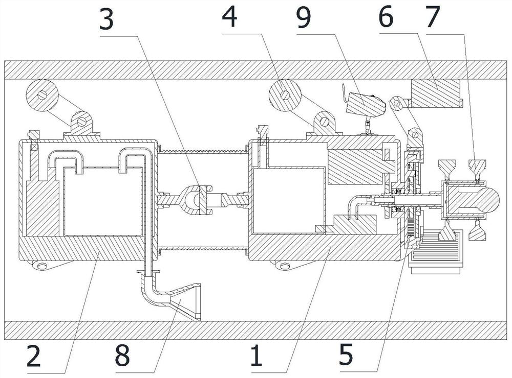 Intelligent control mechanism of petroleum pipeline inner cleaning device