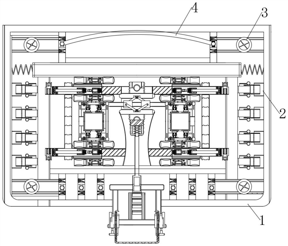 Glass curtain wall equipment capable of avoiding shaking and secondary pollution caused by wind speed