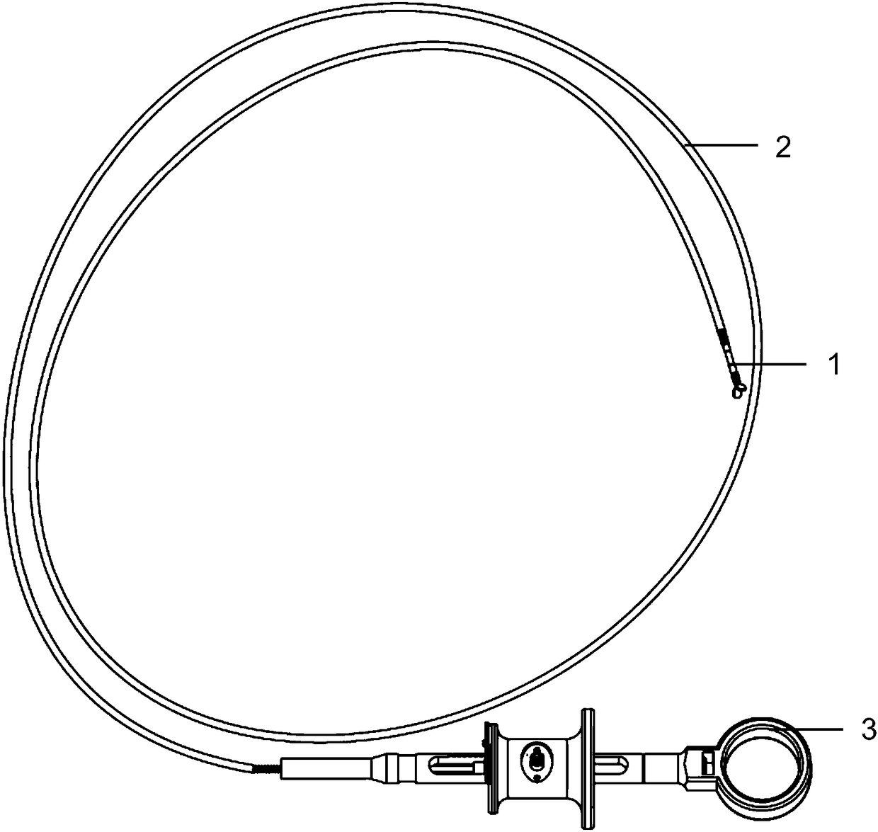 Gastrointestinal endoscope surgery needle holding clamp having electrocoagulation function