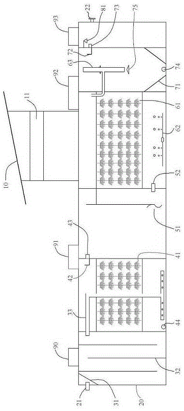 Solar micropower buried integrated sewage treatment device