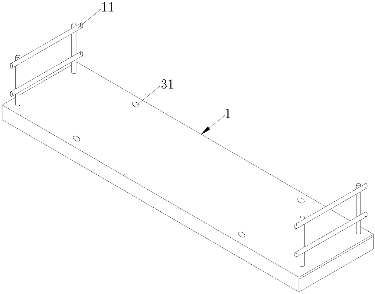 Fabricated H-shaped steel trestle plate