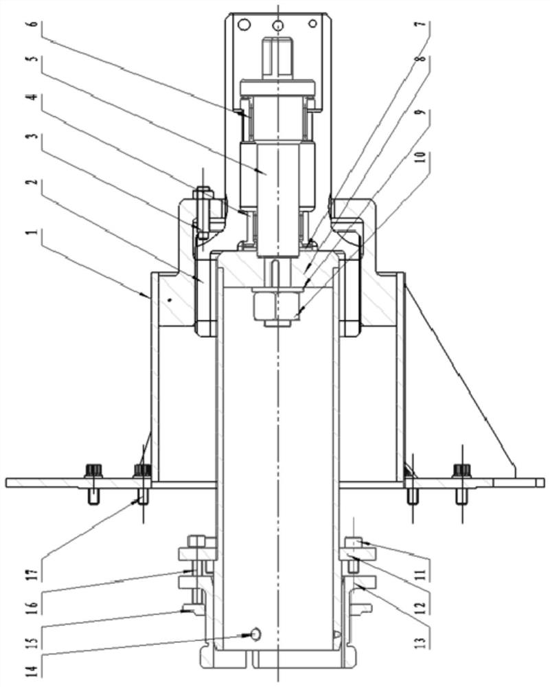 A device and method for precise positioning of a rotary-type rotor-stator bearing a large axial load