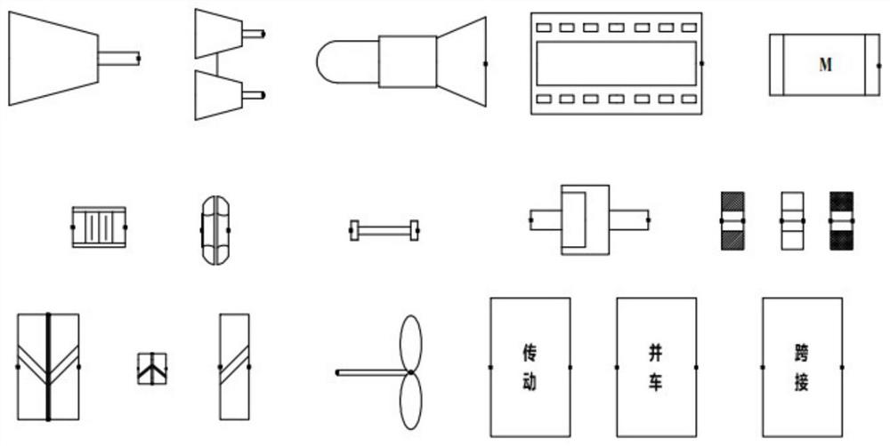 Hierarchical ship transmission device sketch design method