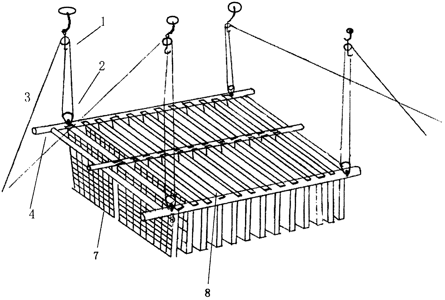 Lifting silkworm cluster and method for cocooning by adopting silkworm cluster