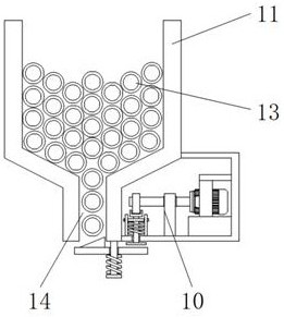 Circulating feeding device for air spring production