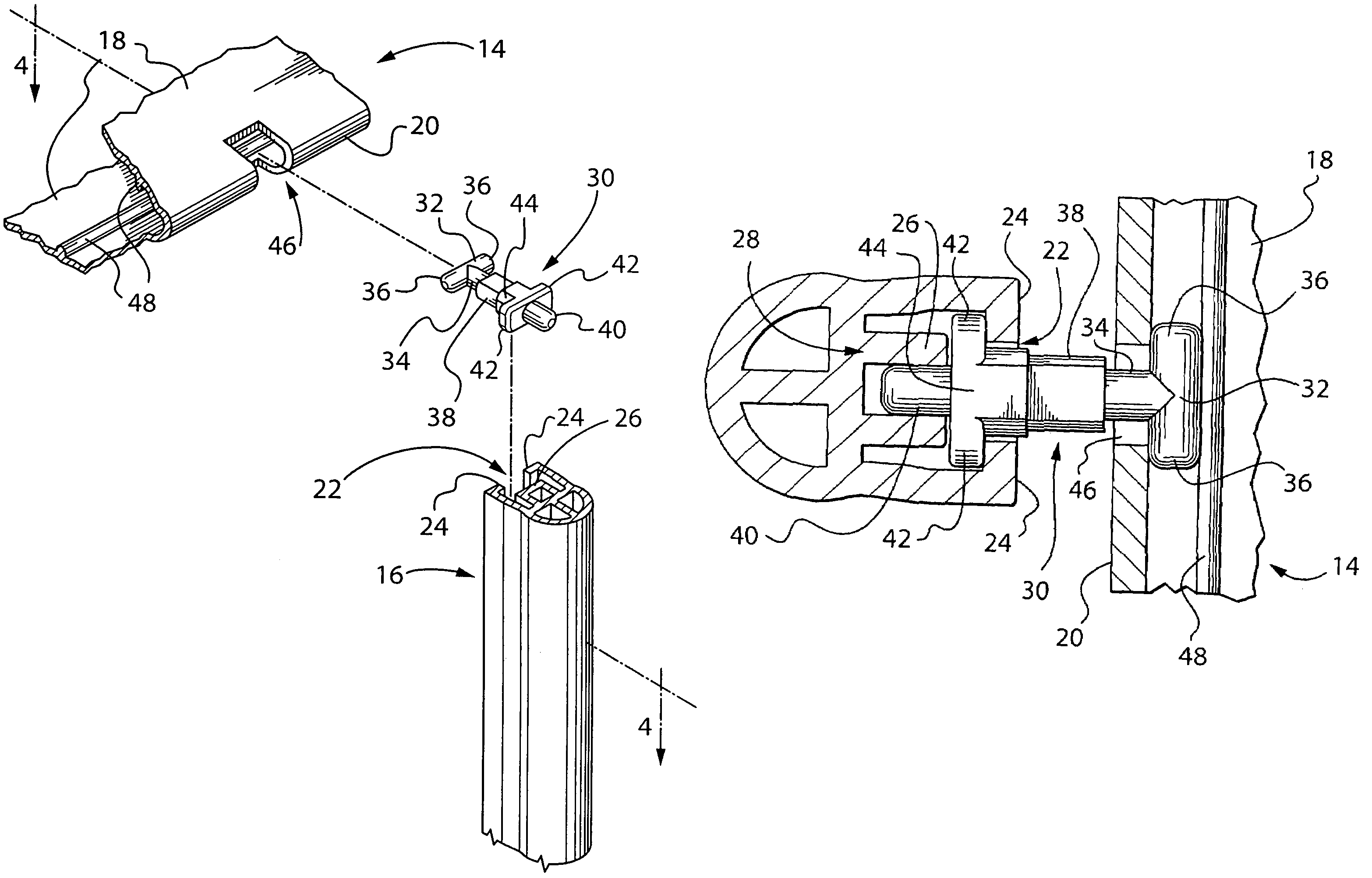 Toggle bar and shutter