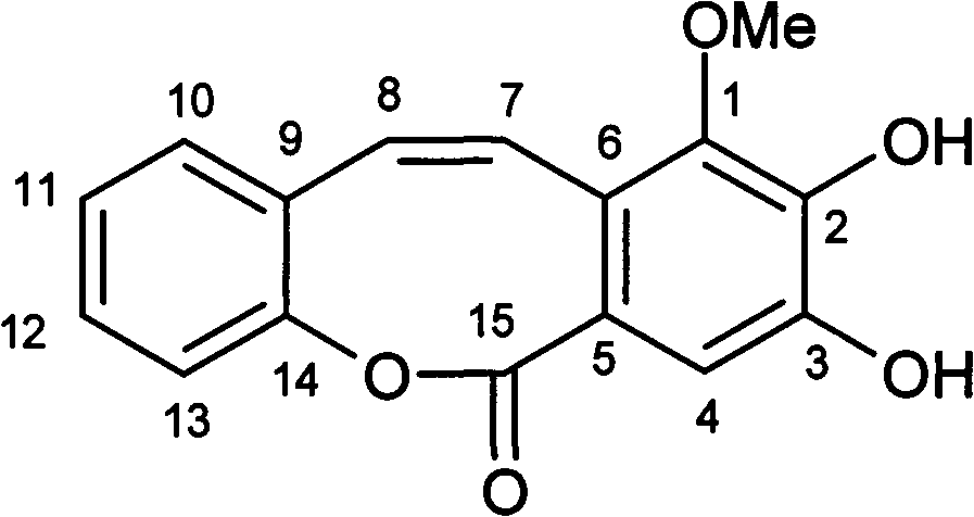 A novel compound sciryagarol II having antineoplastic and antibiosis activities and a preparation method thereof