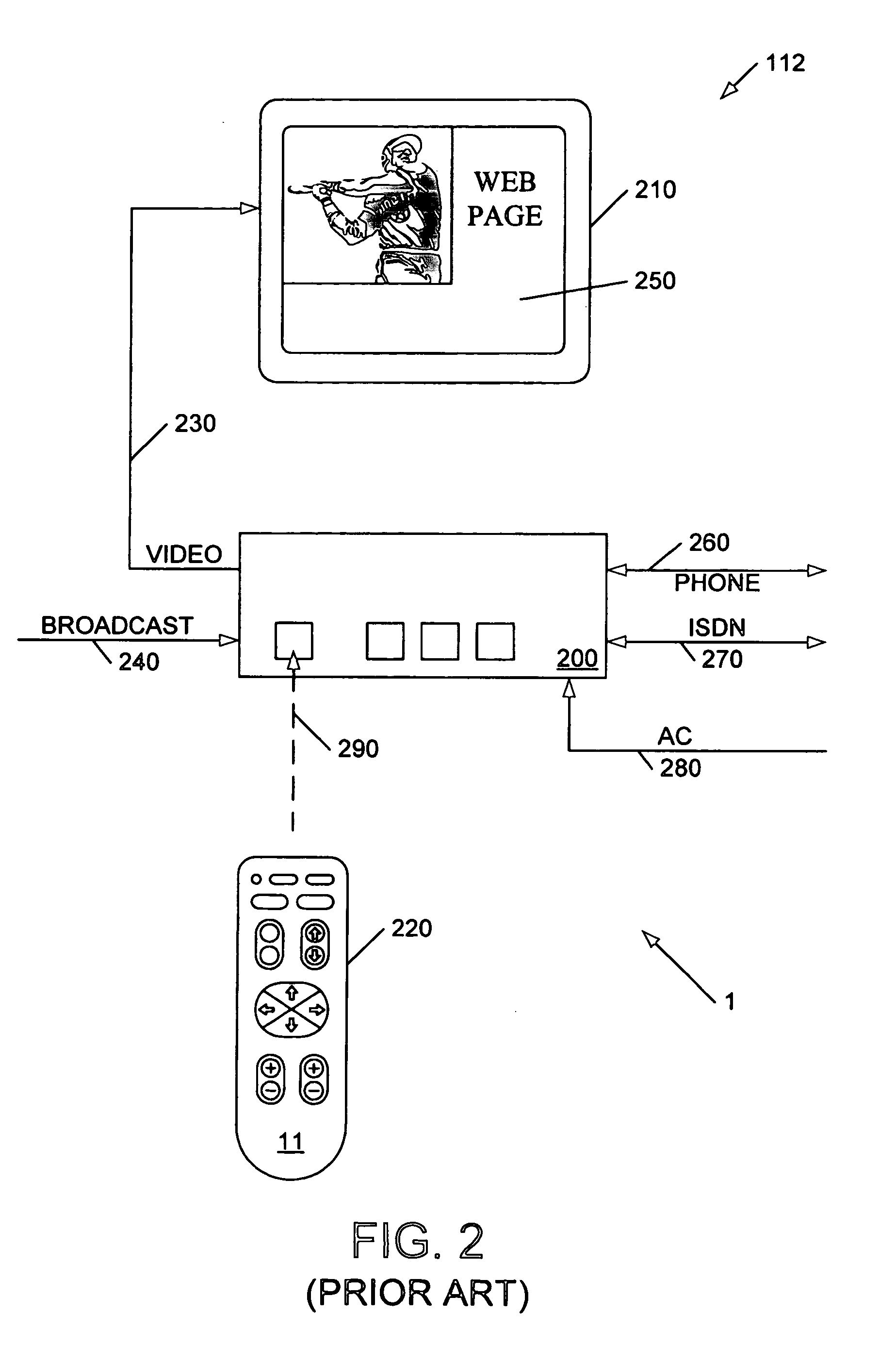 Communicating scripts in a data service channel of a video signal