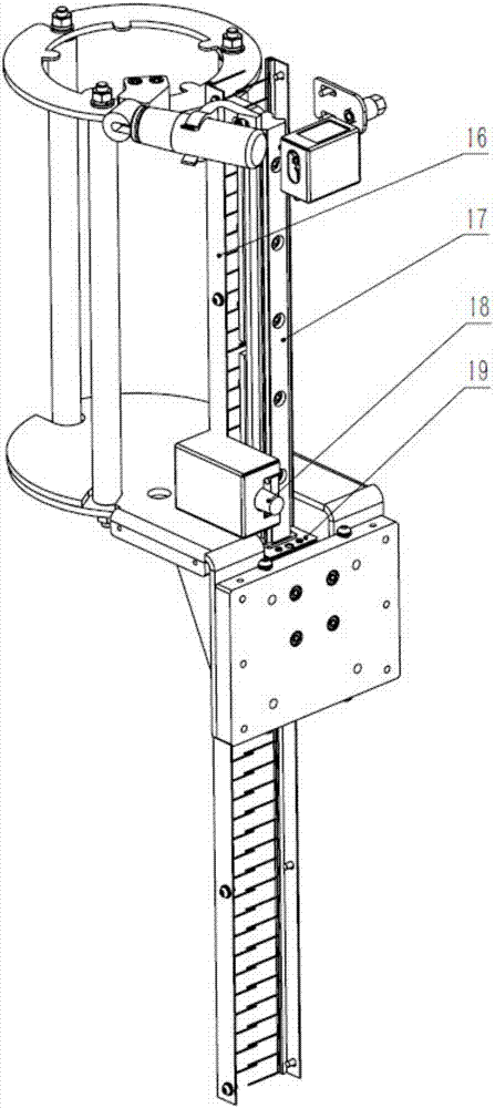 Intelligent abrasive paper sticking device used for robot grinding and polishing