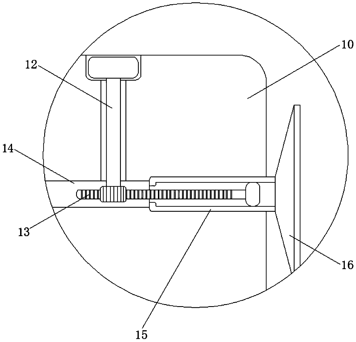 Measuring caliper used for buildings capable of measuring multiple angle step hole diameters