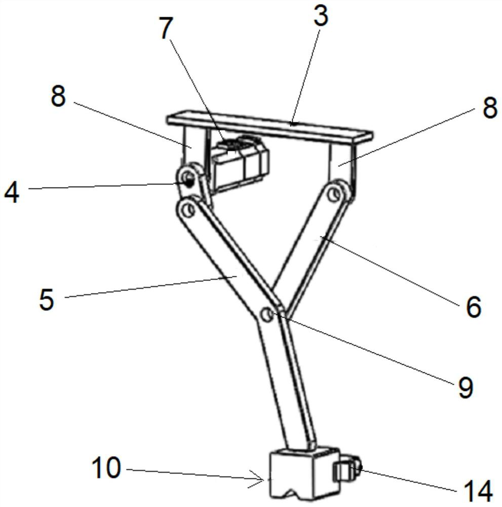 Permanent magnet attraction foot type wall-climbing robot