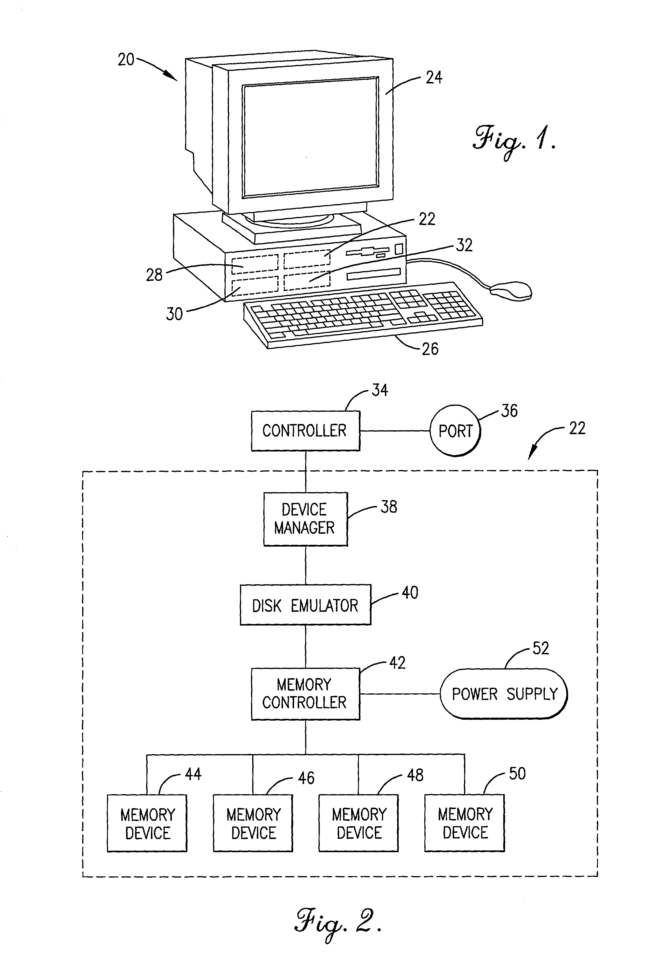 Hypercache RAM based disk emulation and method