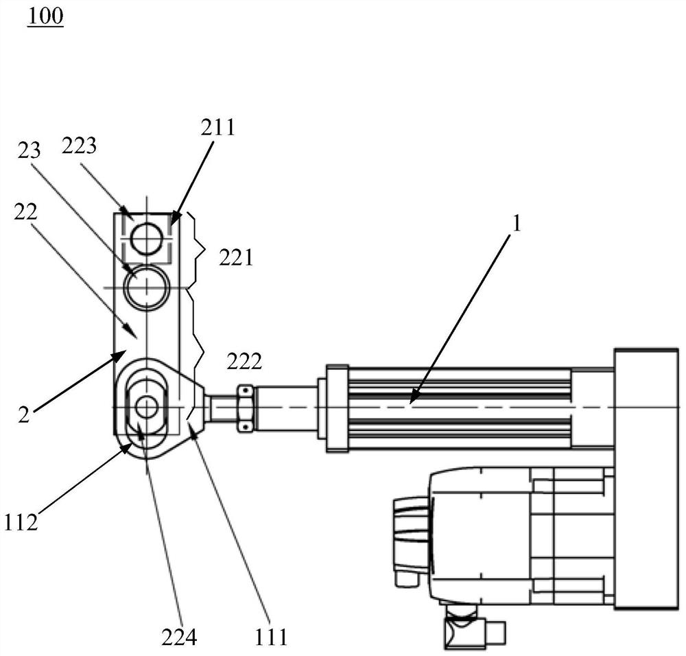 Axial flow compressor stationary blade adjusting mechanism and axial flow compressor applying same